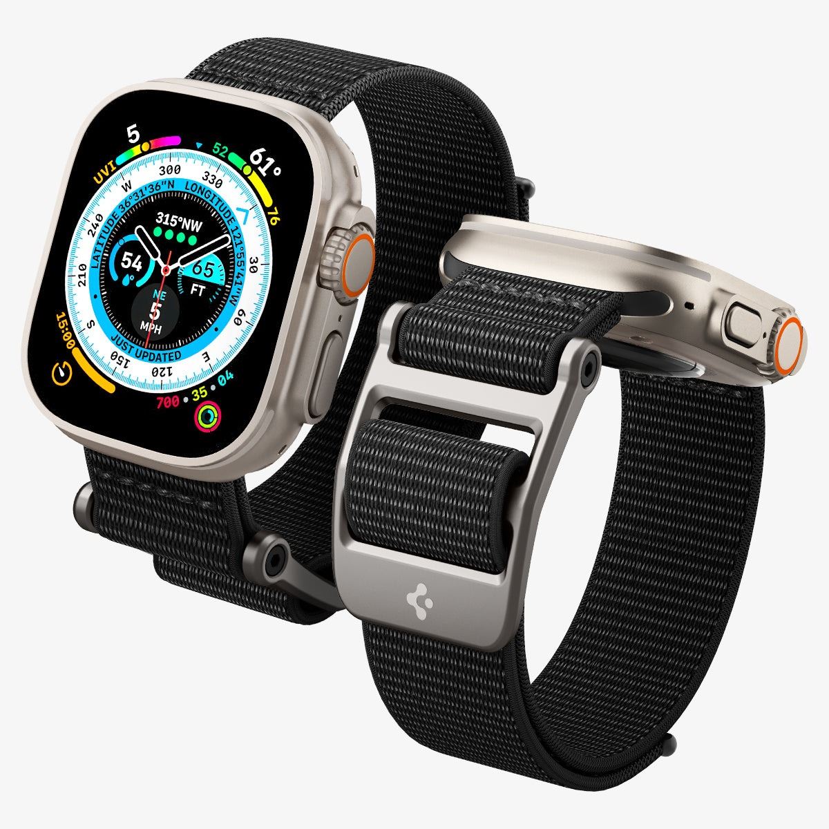 Spigen DuraPro Flex, black - Apple Watch 49mm/46mm/45mm/44mm/42mm (2)