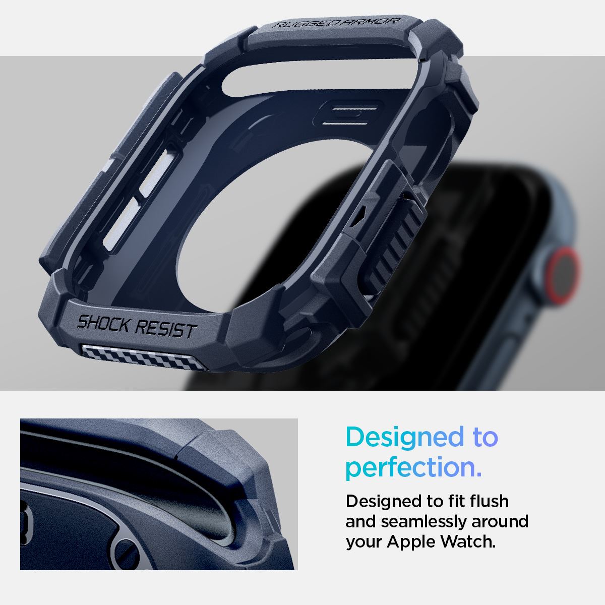 Spigen Rugged Armor, navy blue - Apple Watch 10 46mm (12)