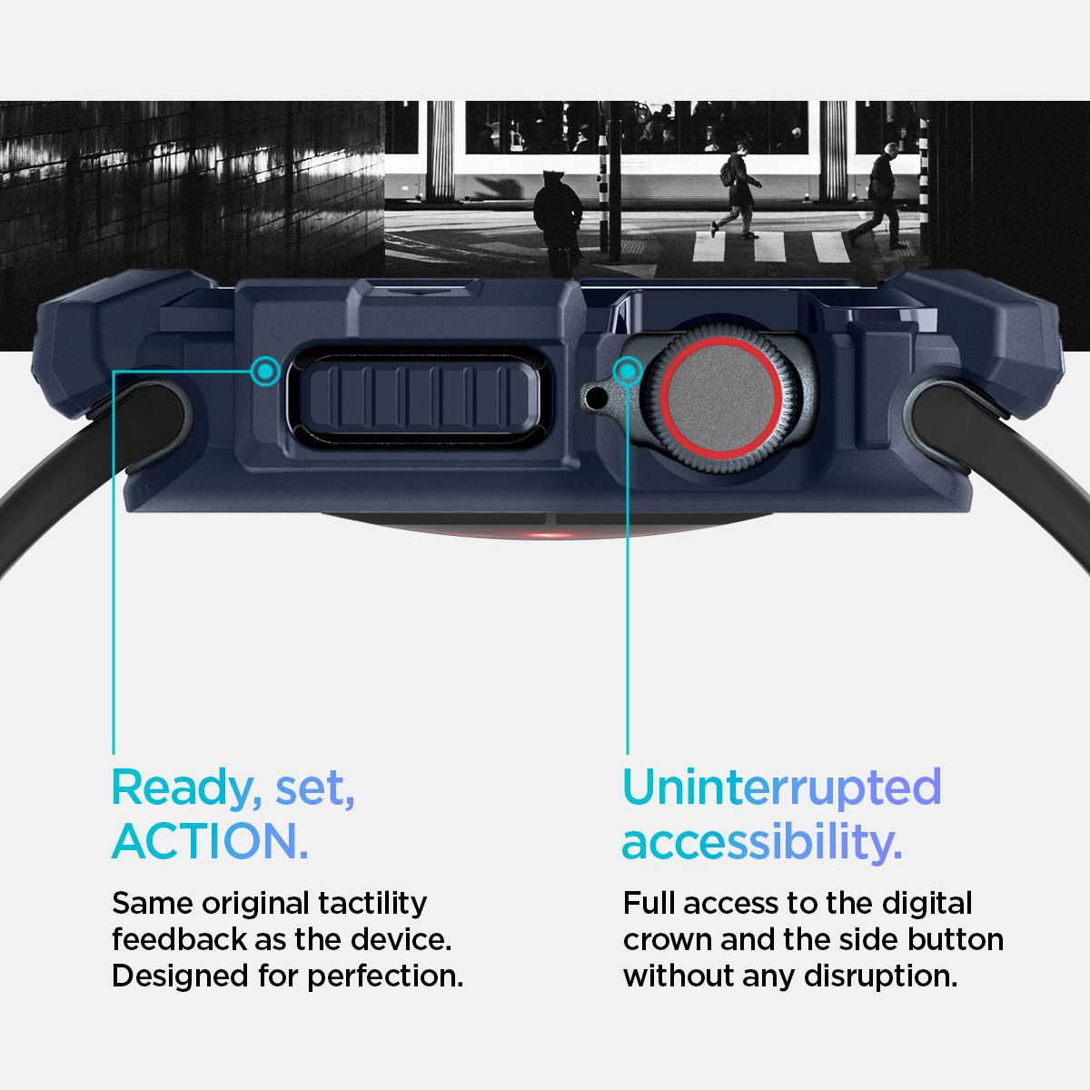 Spigen Rugged Armor, navy blue - Apple Watch 10 46mm (13)