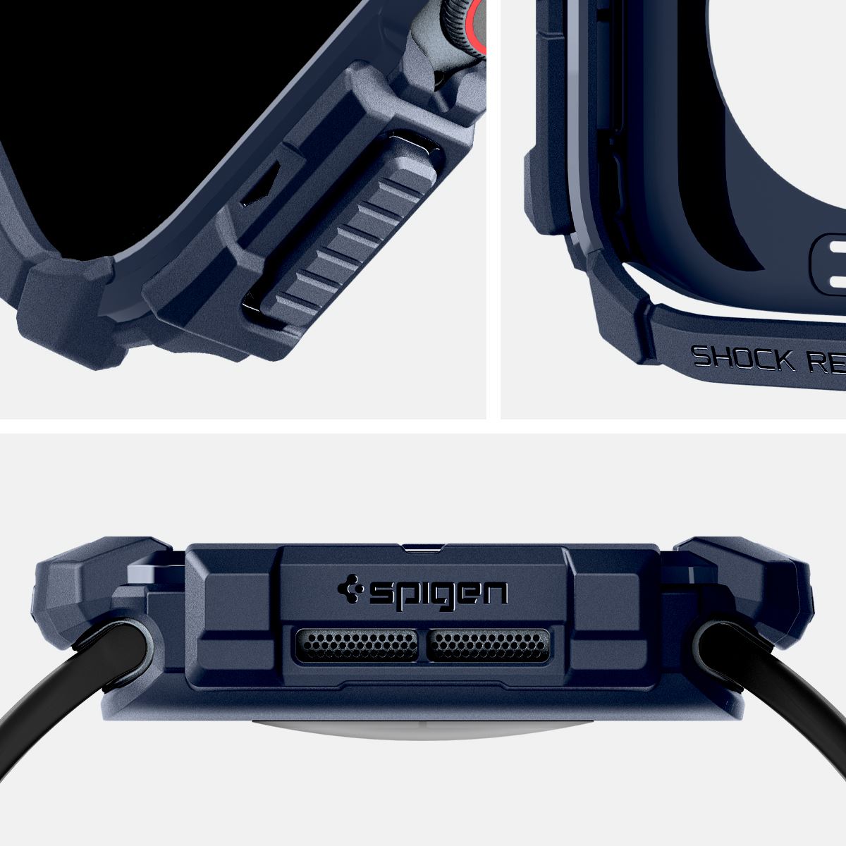 Spigen Rugged Armor, navy blue - Apple Watch 10 46mm (8)