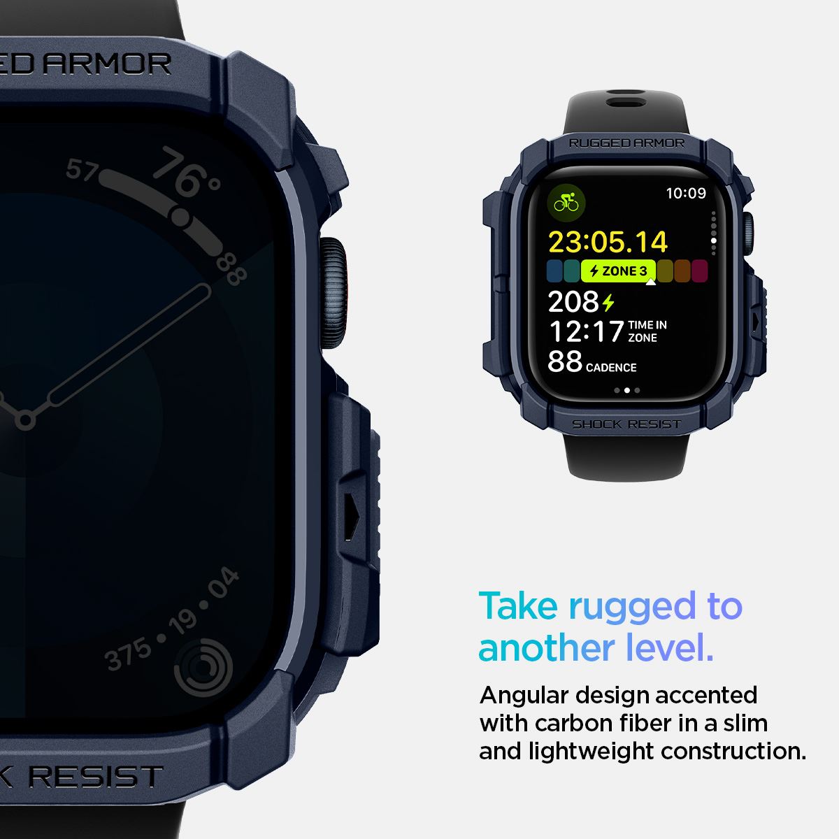 Spigen Rugged Armor, navy blue - Apple Watch 10 46mm (9)