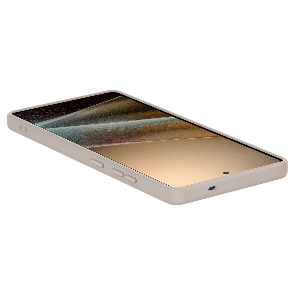 Spigen Silicone Fit MagSafe, natural titanium - Samsung Galaxy S25 Ultra (11)