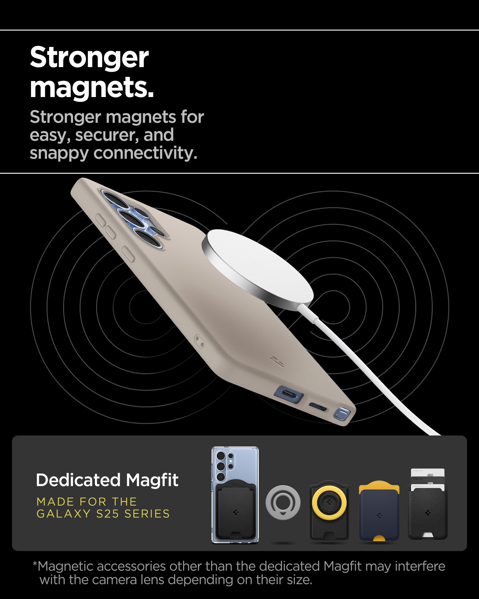 Spigen Silicone Fit MagSafe, natural titanium - Samsung Galaxy S25 Ultra (21)