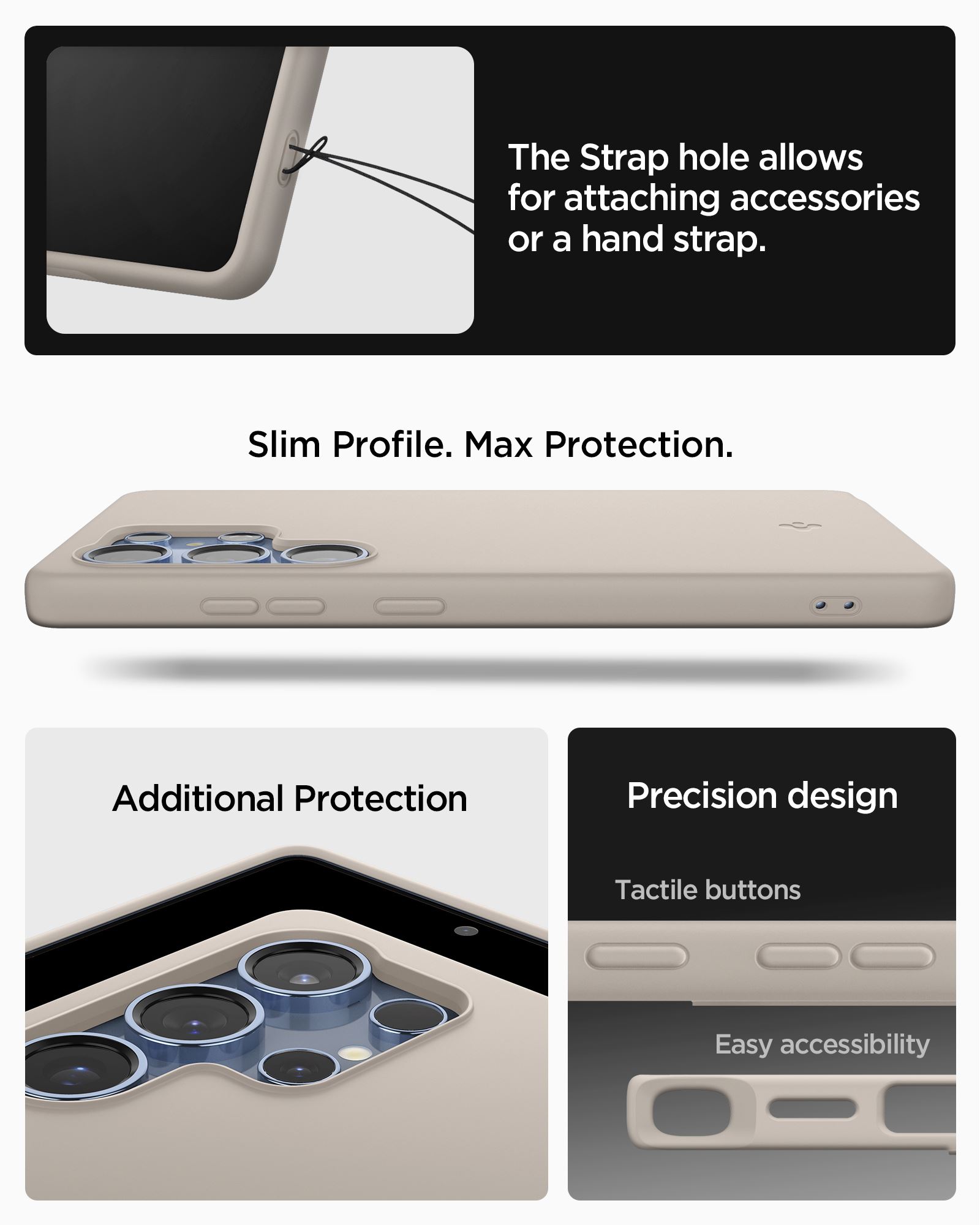 Spigen Silicone Fit MagSafe, natural titanium - Samsung Galaxy S25 Ultra (22)
