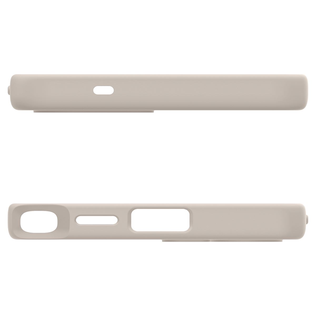 Spigen Silicone Fit MagSafe, natural titanium - Samsung Galaxy S25 Ultra (5)