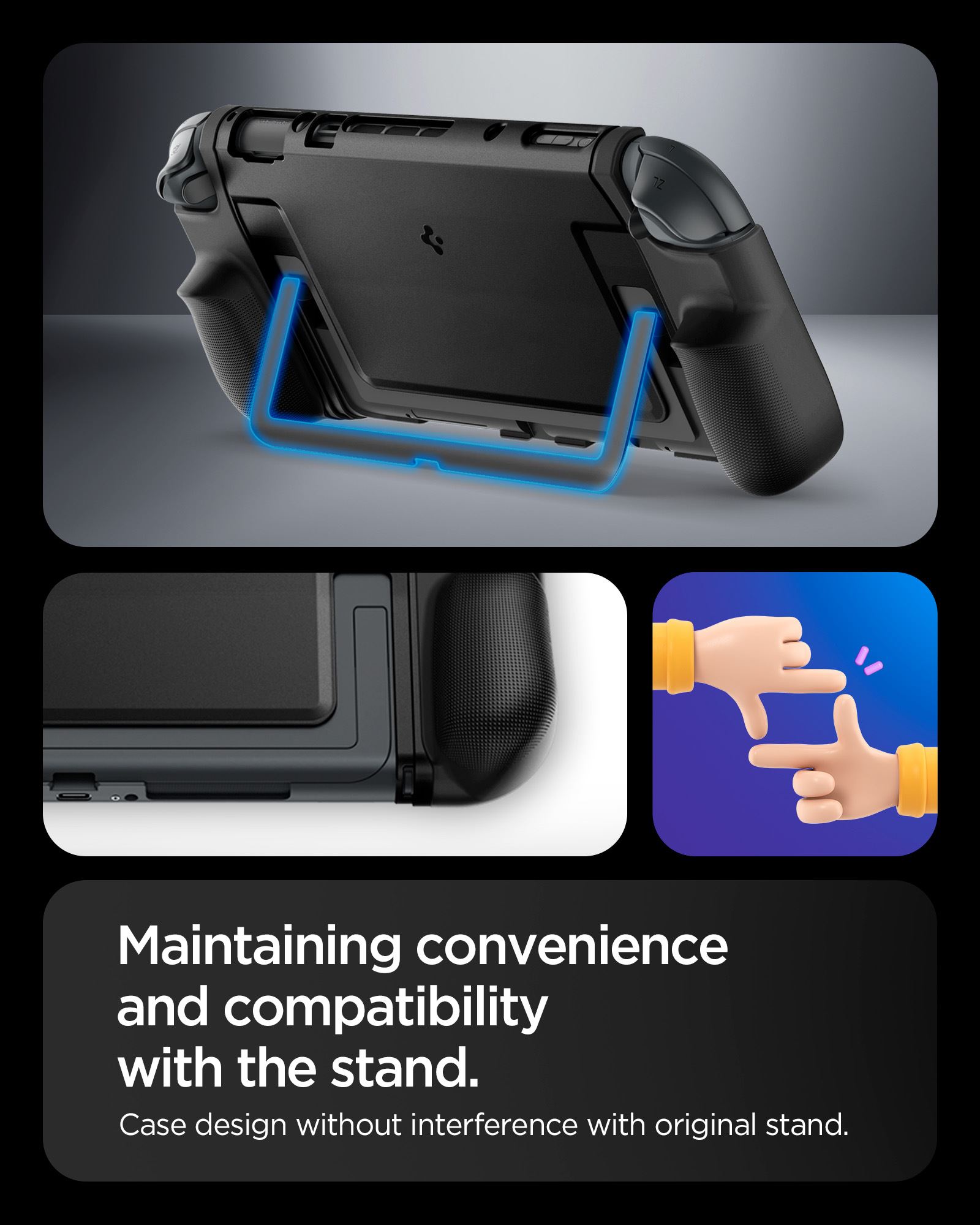 Spigen Dual Grip, black - Nintendo Switch 2 (6)