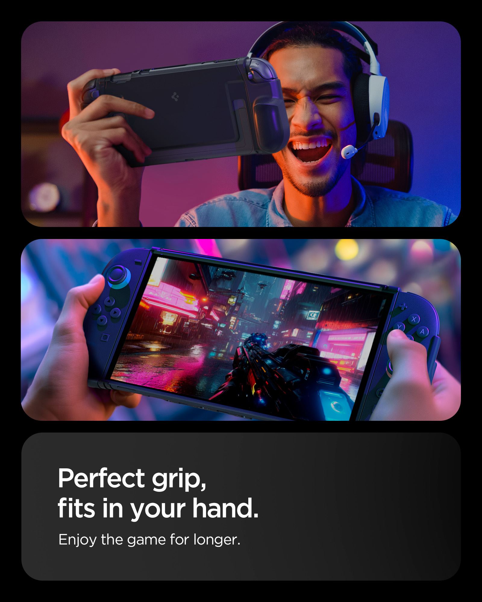Spigen Dual Grip, black - Nintendo Switch 2 (7)