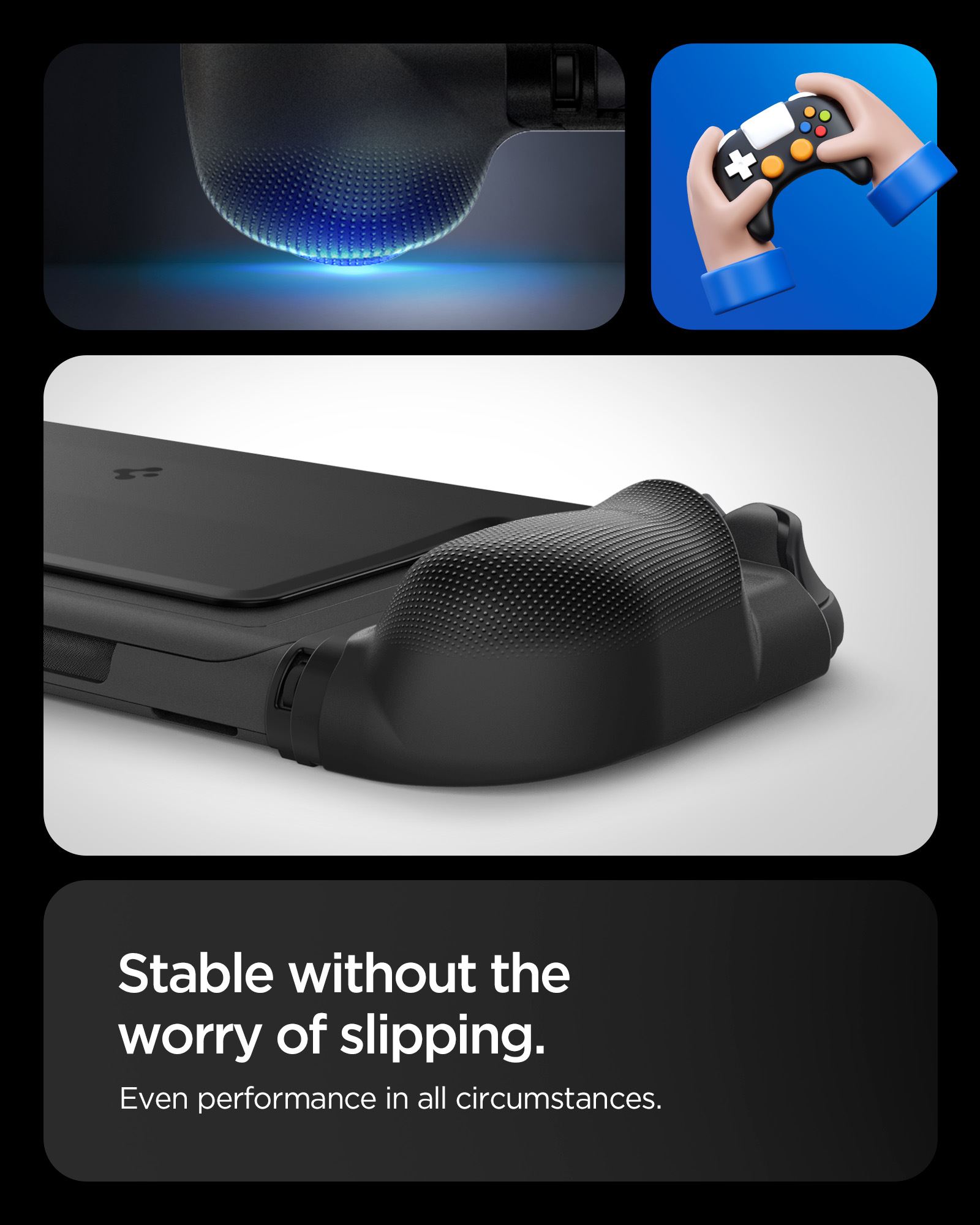 Spigen Dual Grip, black - Nintendo Switch 2 (8)