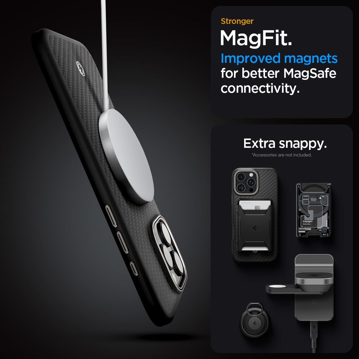 Spigen Enzo Aramid, black natural - iPhone 16 Pro Max (14)