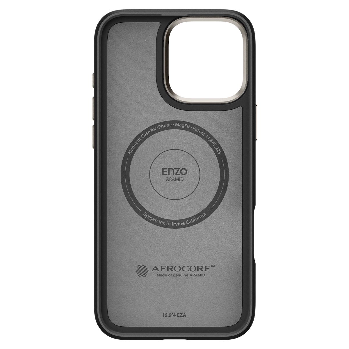 Spigen Enzo Aramid, black natural - iPhone 16 Pro Max (4)