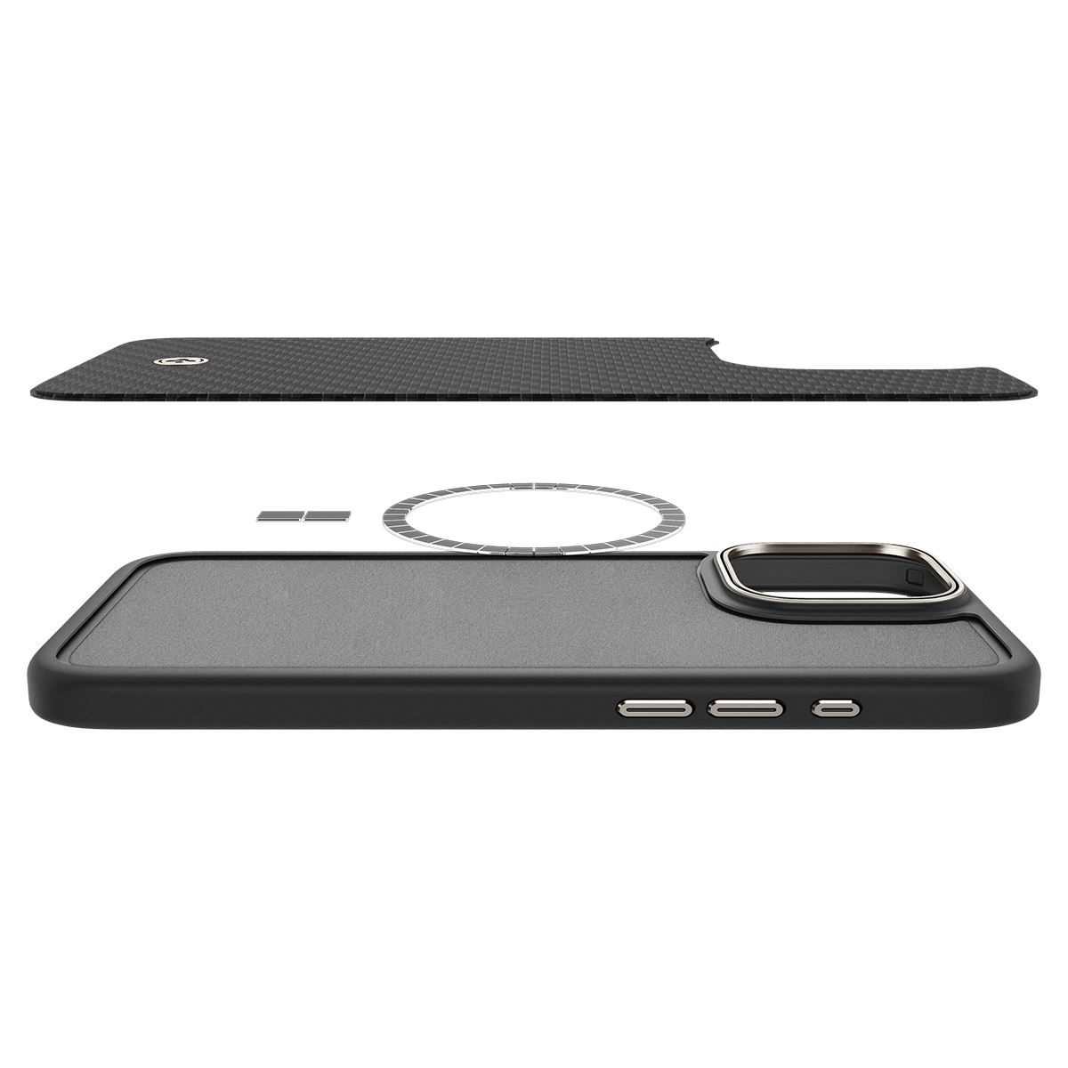 Spigen Enzo Aramid, black natural - iPhone 16 Pro Max (8)