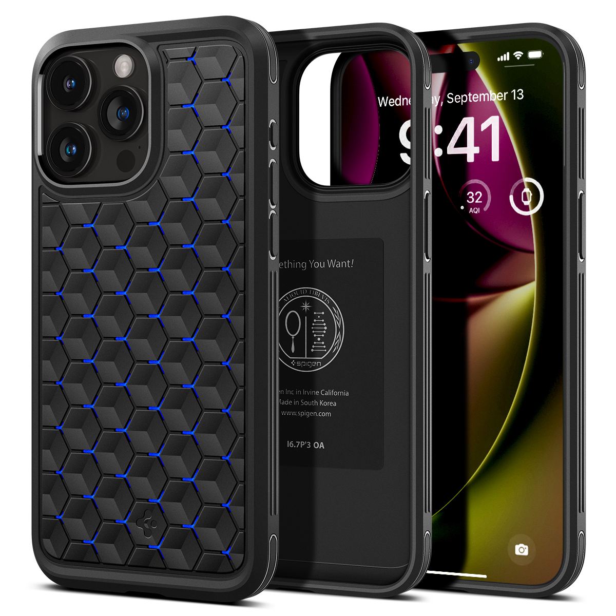 Spigen Cryo Armor, cryo blue - iPhone 15 Pro Max (1)