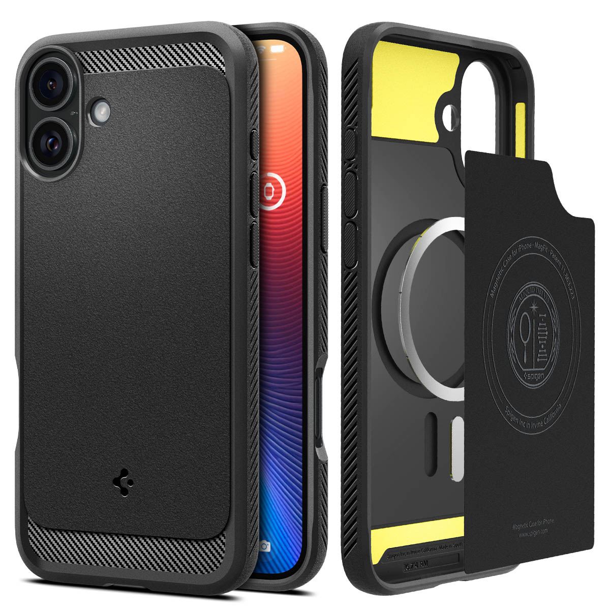 Spigen Rugged Armor MagSafe, matte black - iPhone 16 Plus (1)
