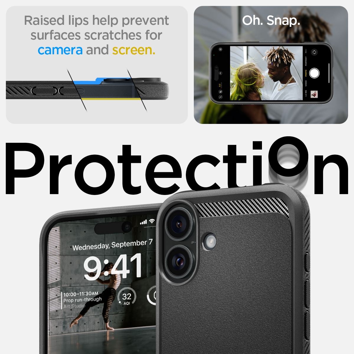 Spigen Rugged Armor MagSafe, matte black - iPhone 16 Plus (11)