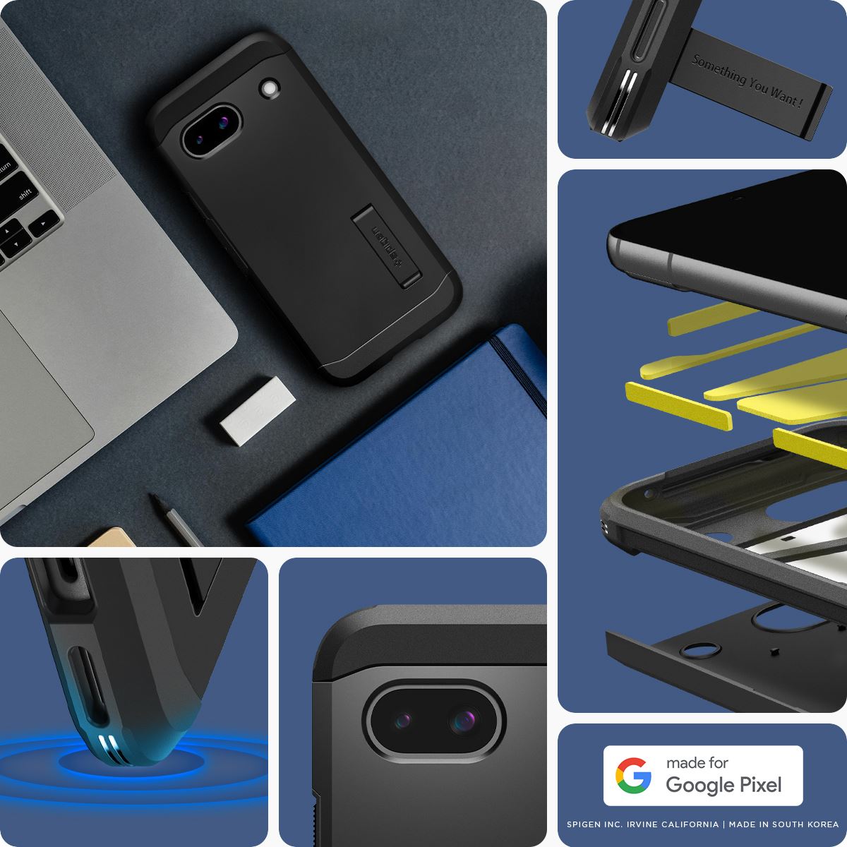 Spigen Tough Armor, black - Google Pixel 8a (14)