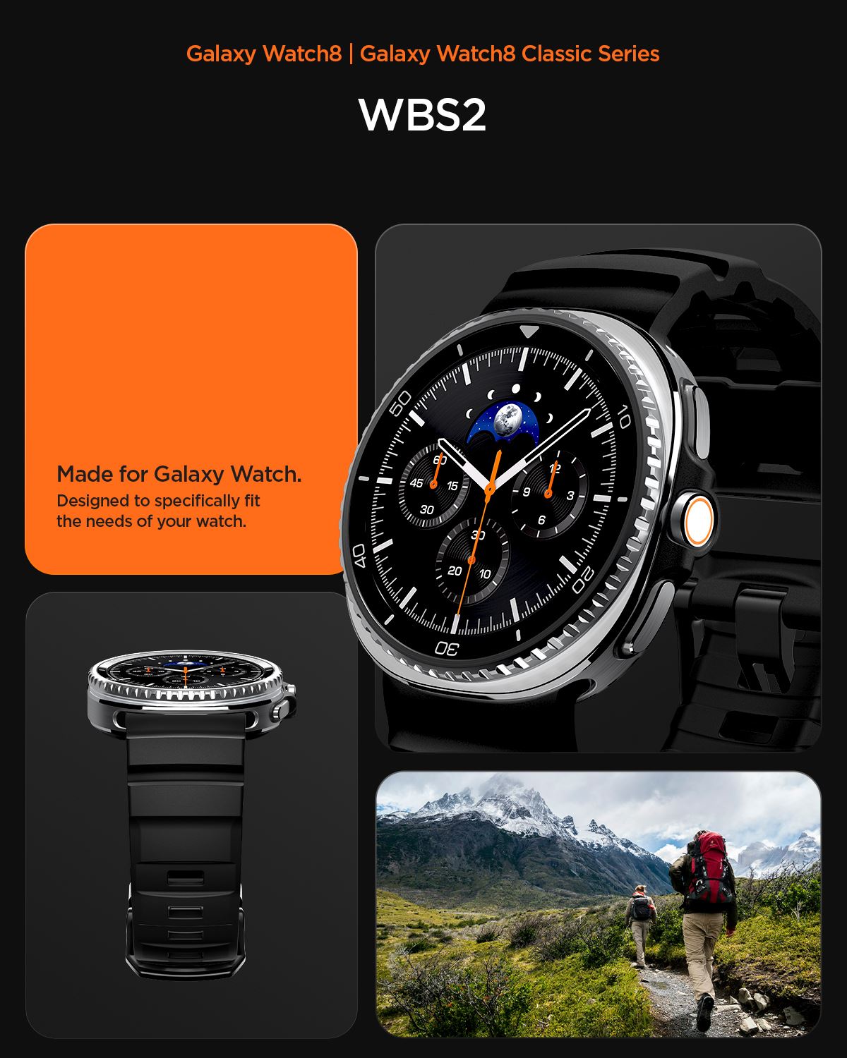 Spigen Silicone Band, black - Samsung Galaxy Watch 8 46mm/44mm/40mm (15)