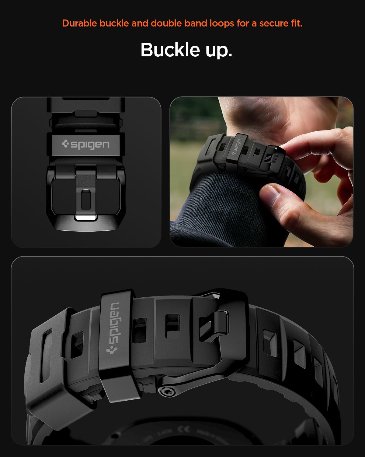 Spigen Silicone Band, black - Samsung Galaxy Watch 8 46mm/44mm/40mm (17)