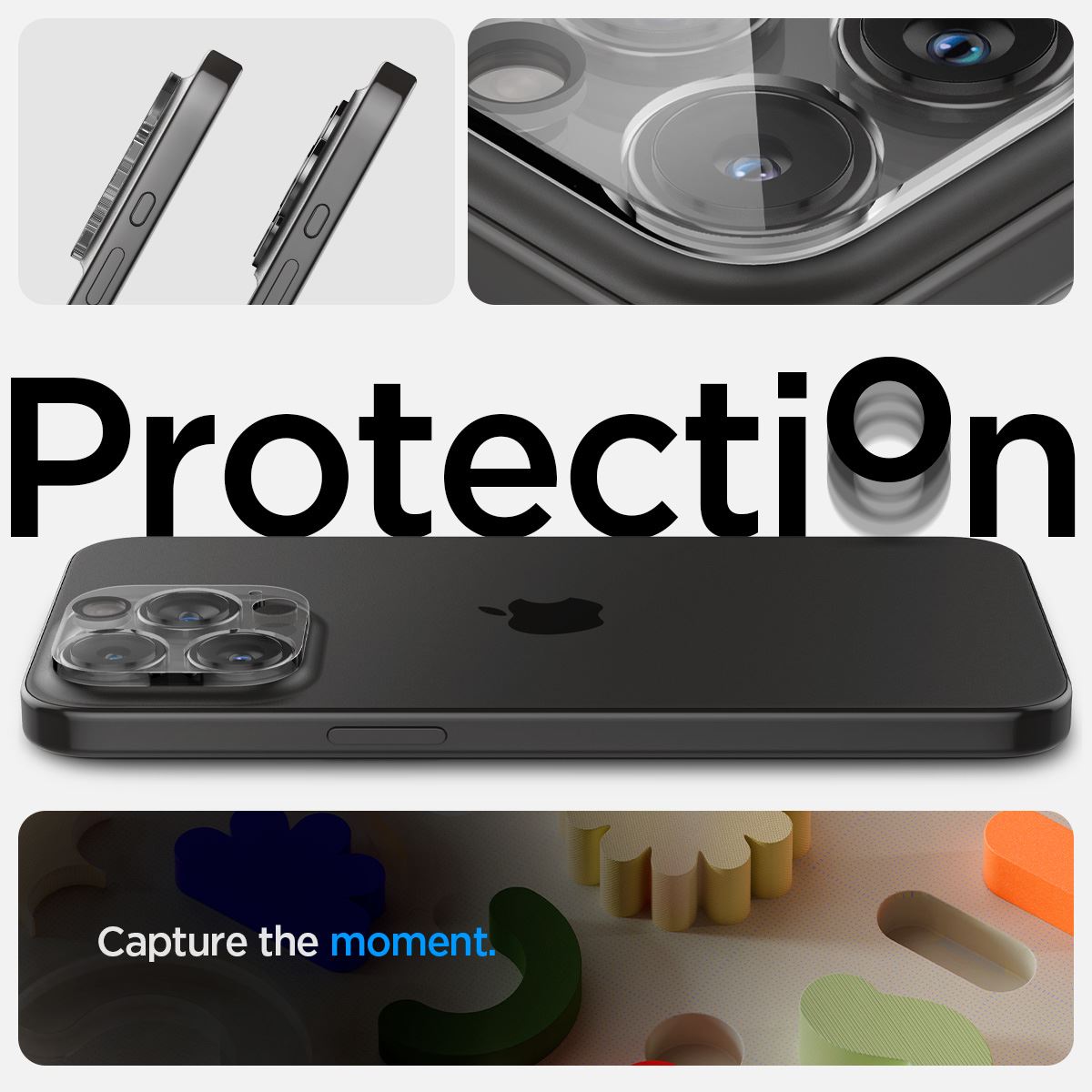 Spigen Glass tR Optik 2 Pack, crystal clear - iPhone 16/15/14 Pro / 16/15/14 Pro Max (8)