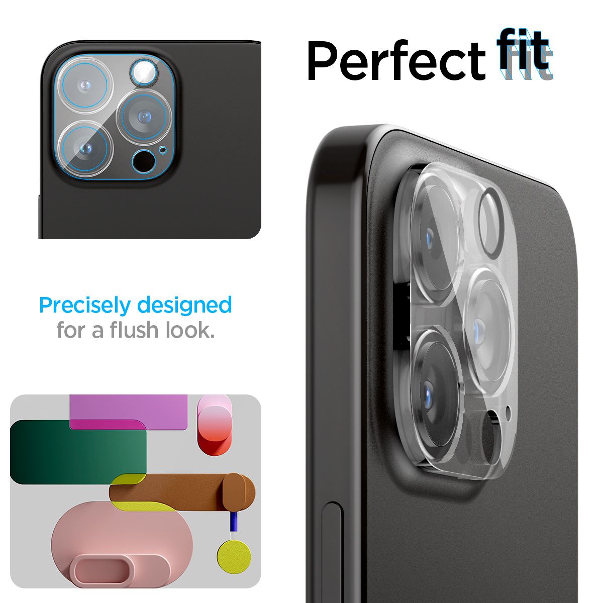 Spigen Glass tR Optik 2 Pack, crystal clear - iPhone 16/15/14 Pro / 16/15/14 Pro Max (9)