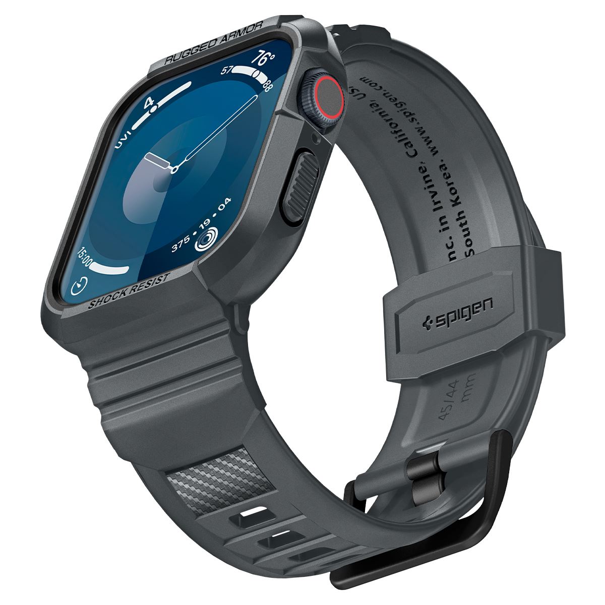 Spigen Rugged Armor Pro, dark gray - Apple Watch 45mm/44mm (11)