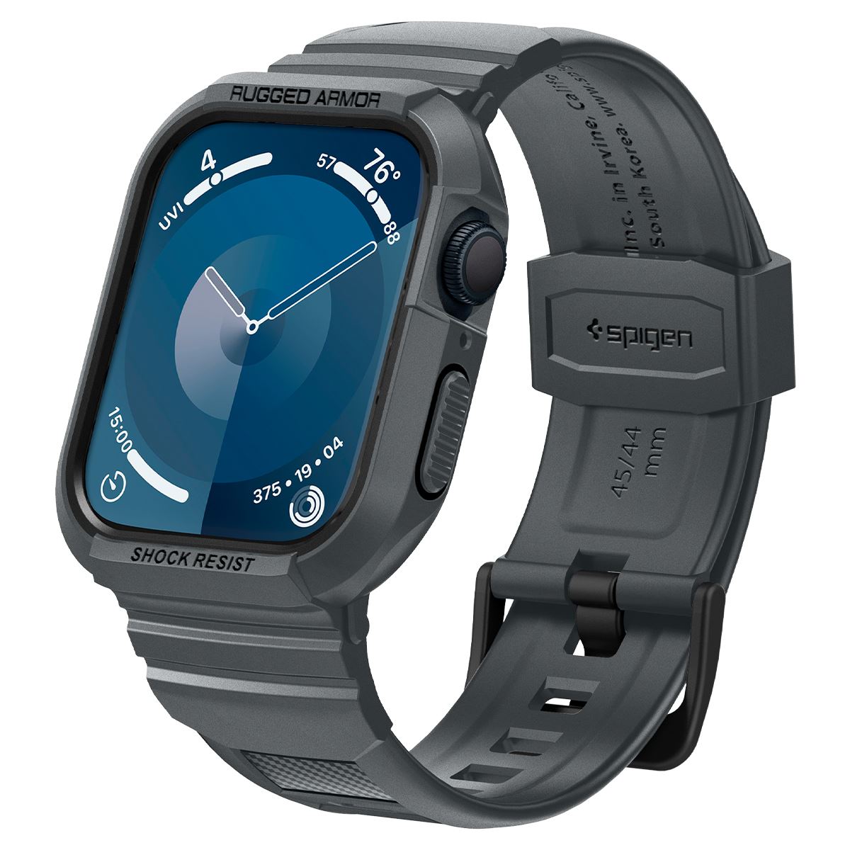 Spigen Rugged Armor Pro, dark gray - Apple Watch 45mm/44mm (12)