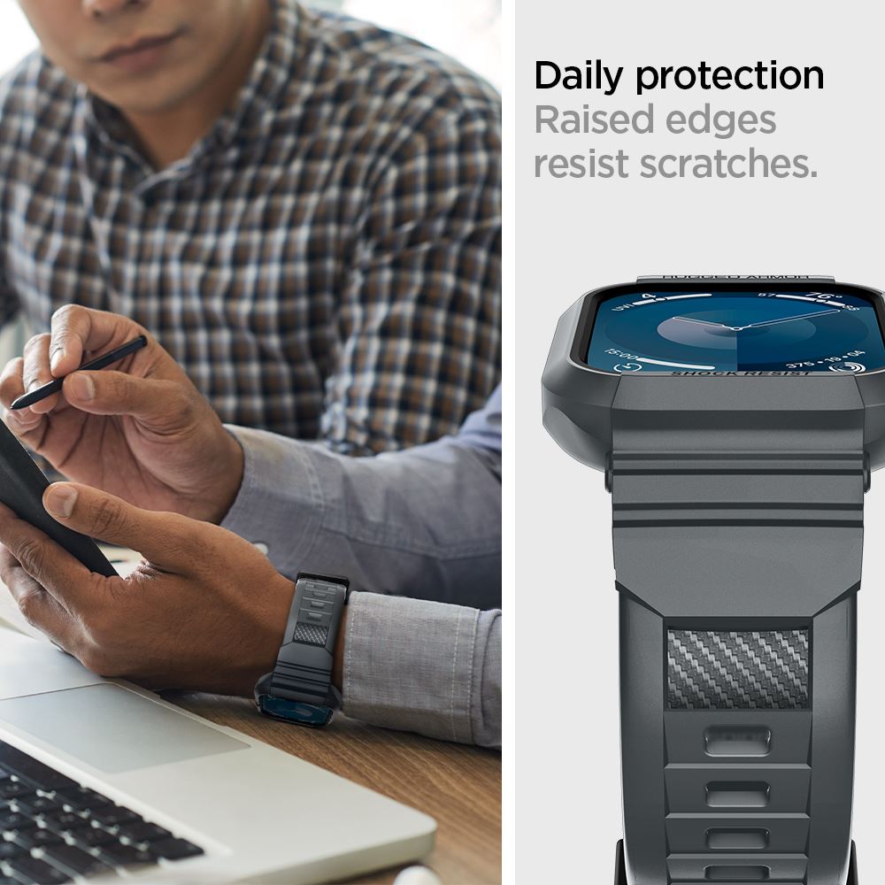 Spigen Rugged Armor Pro, dark gray - Apple Watch 45mm/44mm (15)