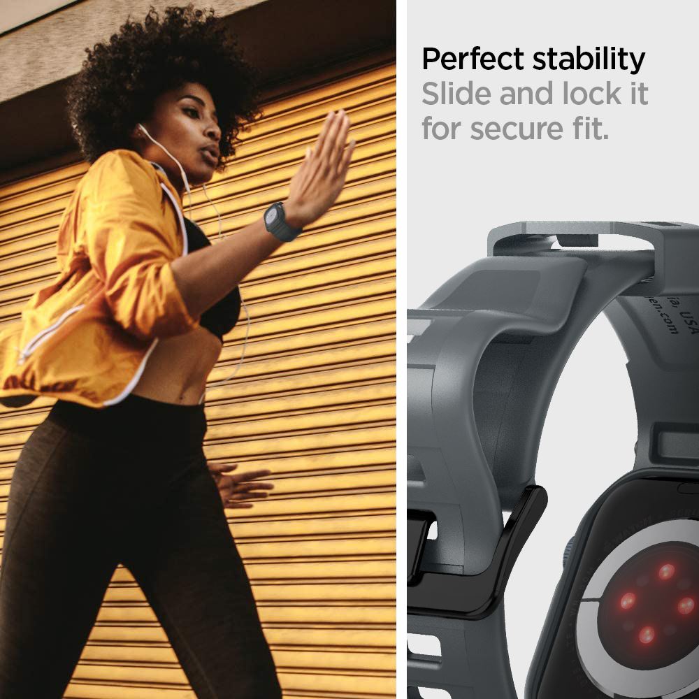 Spigen Rugged Armor Pro, dark gray - Apple Watch 45mm/44mm (17)