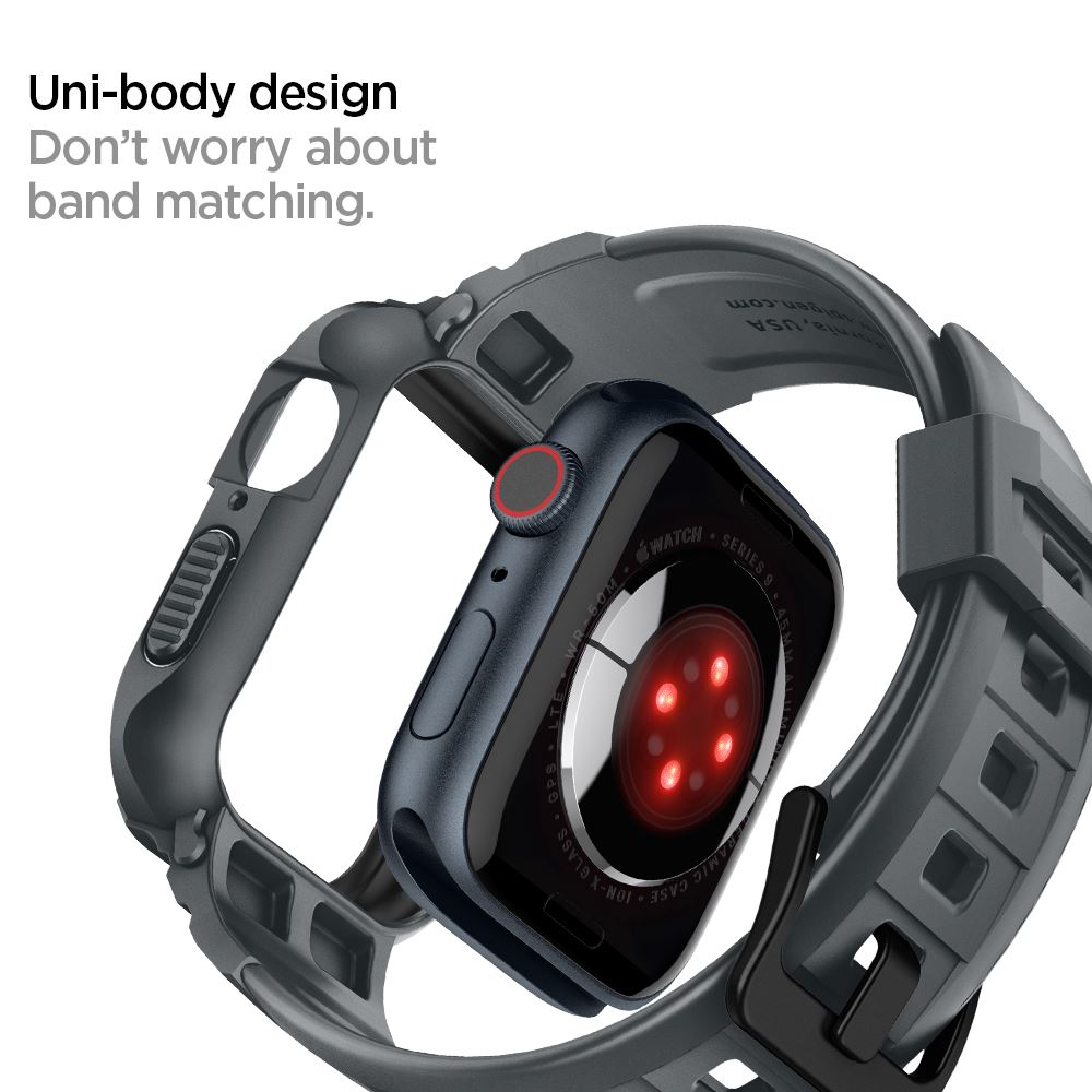 Spigen Rugged Armor Pro, dark gray - Apple Watch 45mm/44mm (18)