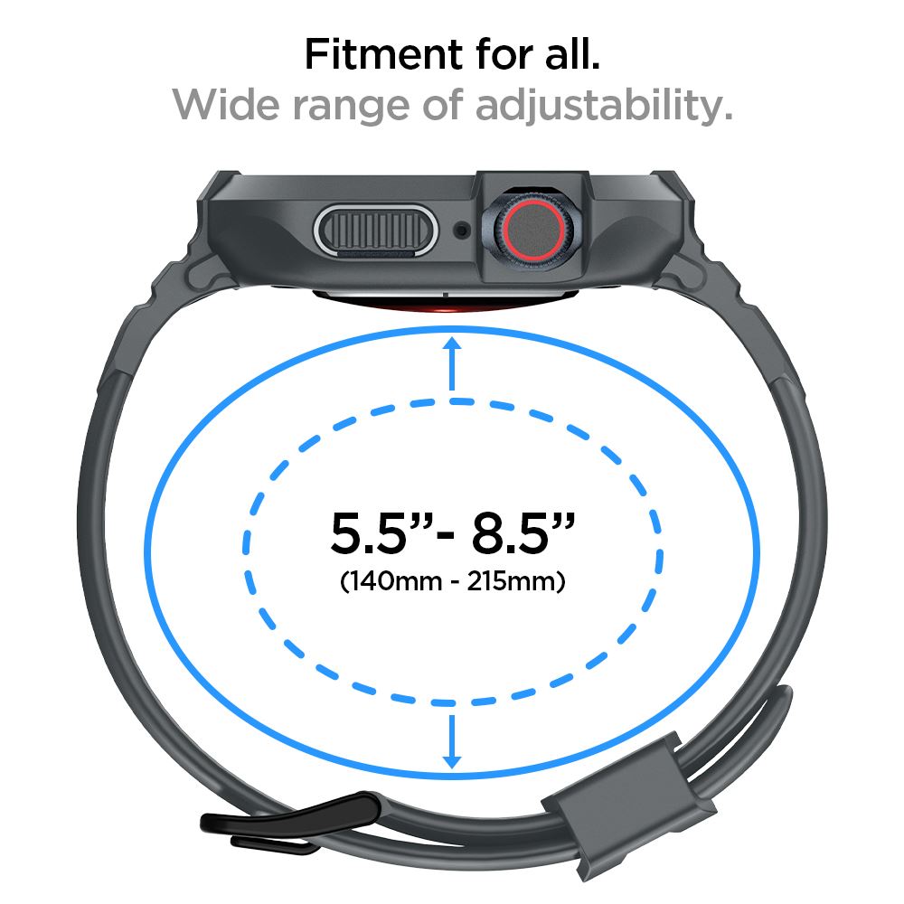 Spigen Rugged Armor Pro, dark gray - Apple Watch 45mm/44mm (19)