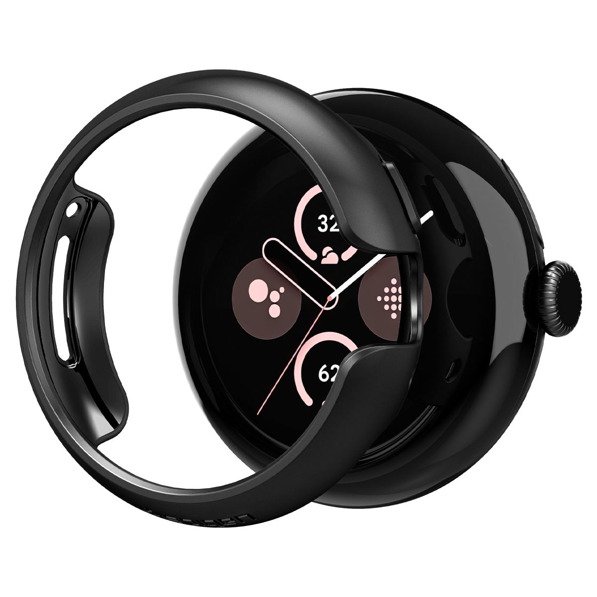 Spigen Thin Fit, black - Google Pixel Watch 3/2/1 (41mm) (1)