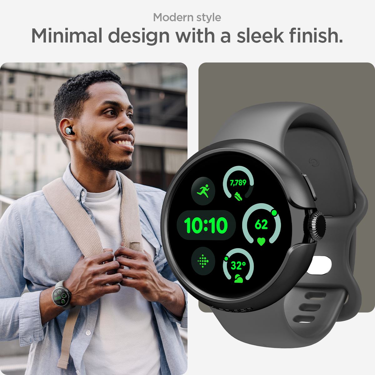 Spigen Thin Fit, black - Google Pixel Watch 3/2/1 (41mm) (13)