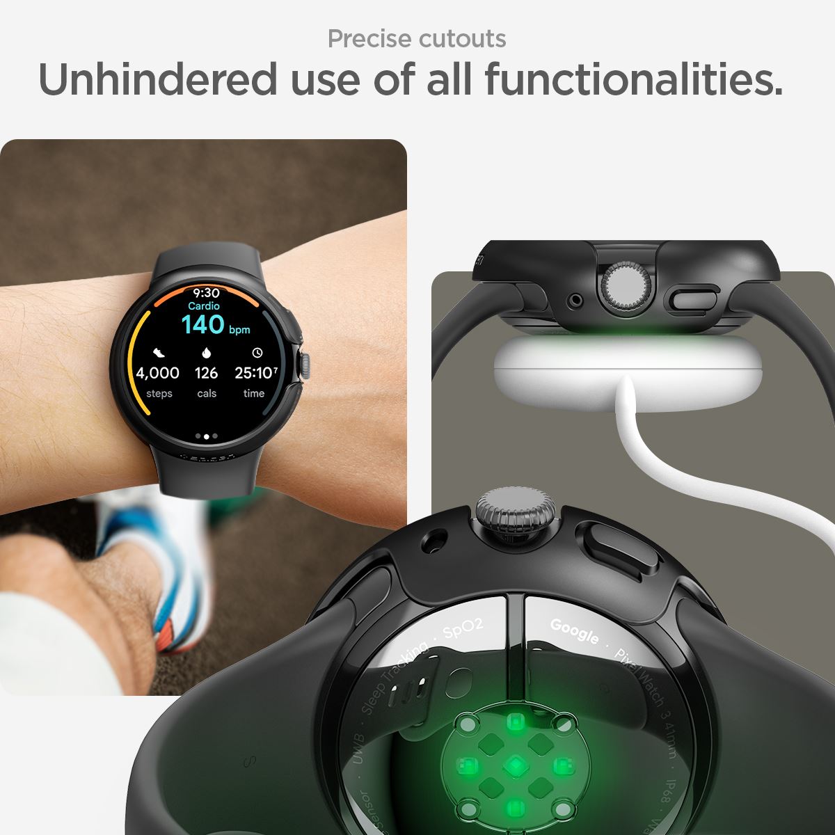 Spigen Thin Fit, black - Google Pixel Watch 3/2/1 (41mm) (16)