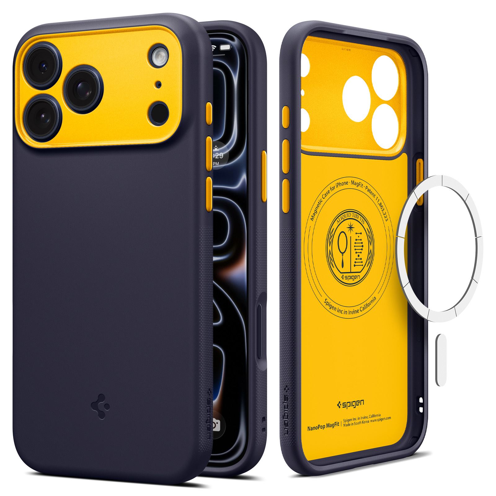 Spigen Nano Pop MagSafe, blueberry navy - iPhone 18 Pro Max/17 Pro Max (1)