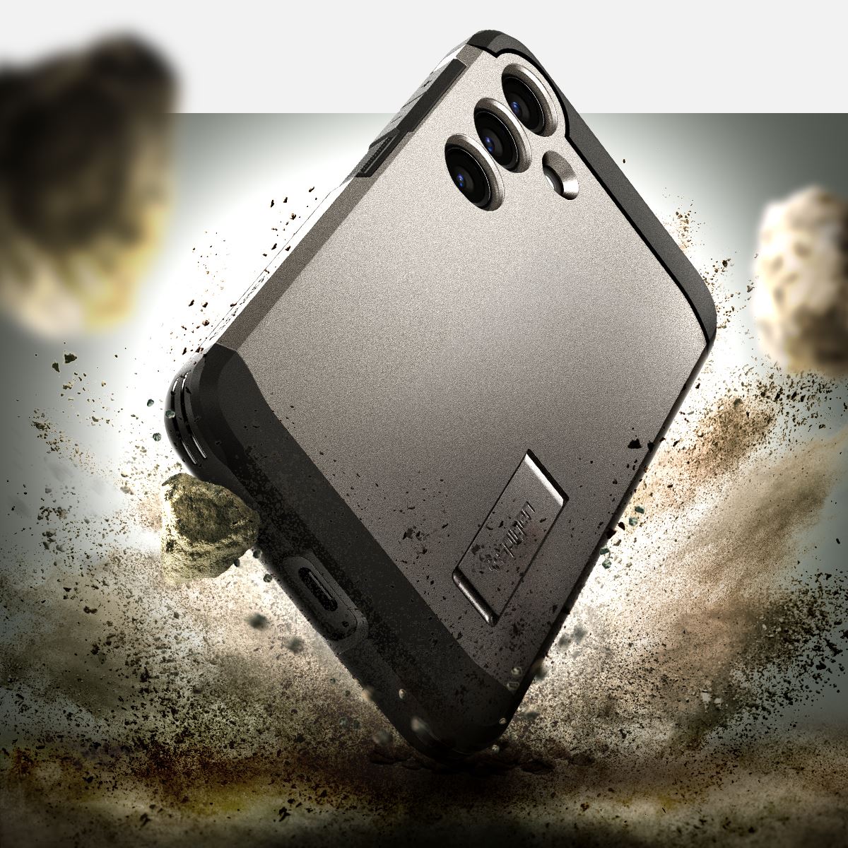 Spigen Tough Armor, gunmetal - Samsung Galaxy S24 (13)