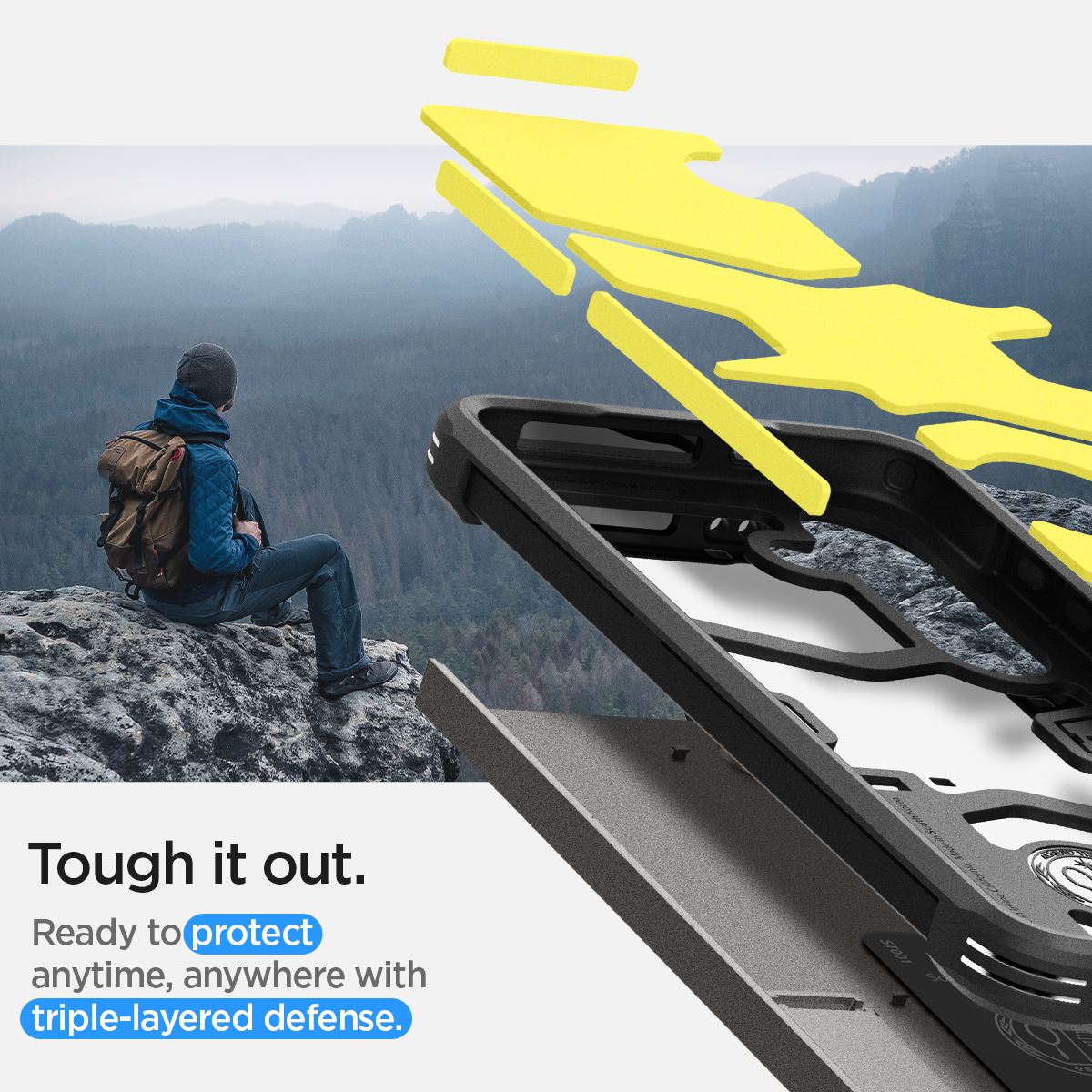 Spigen Tough Armor, gunmetal - Samsung Galaxy S24 (14)