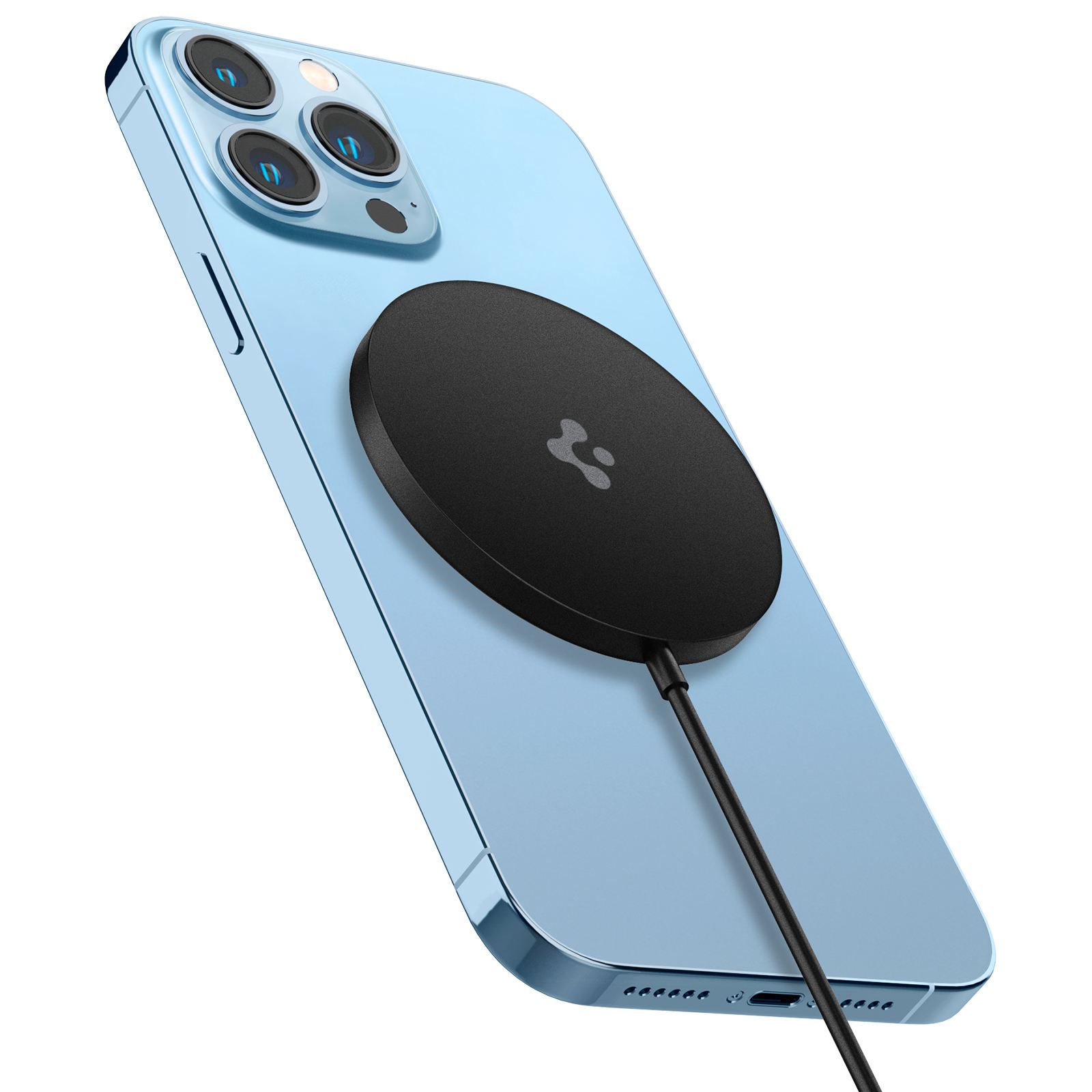 Spigen Power Arc ArcField Magnetic Wireless Charger, black - Fast Charging/7.5W (1)