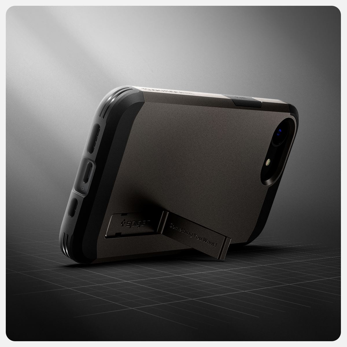 Spigen Tough Armor MagSafe, gunmetal - iPhone 16e (13)