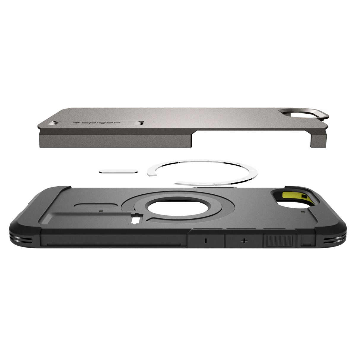 Spigen Tough Armor MagSafe, gunmetal - iPhone 16e (9)