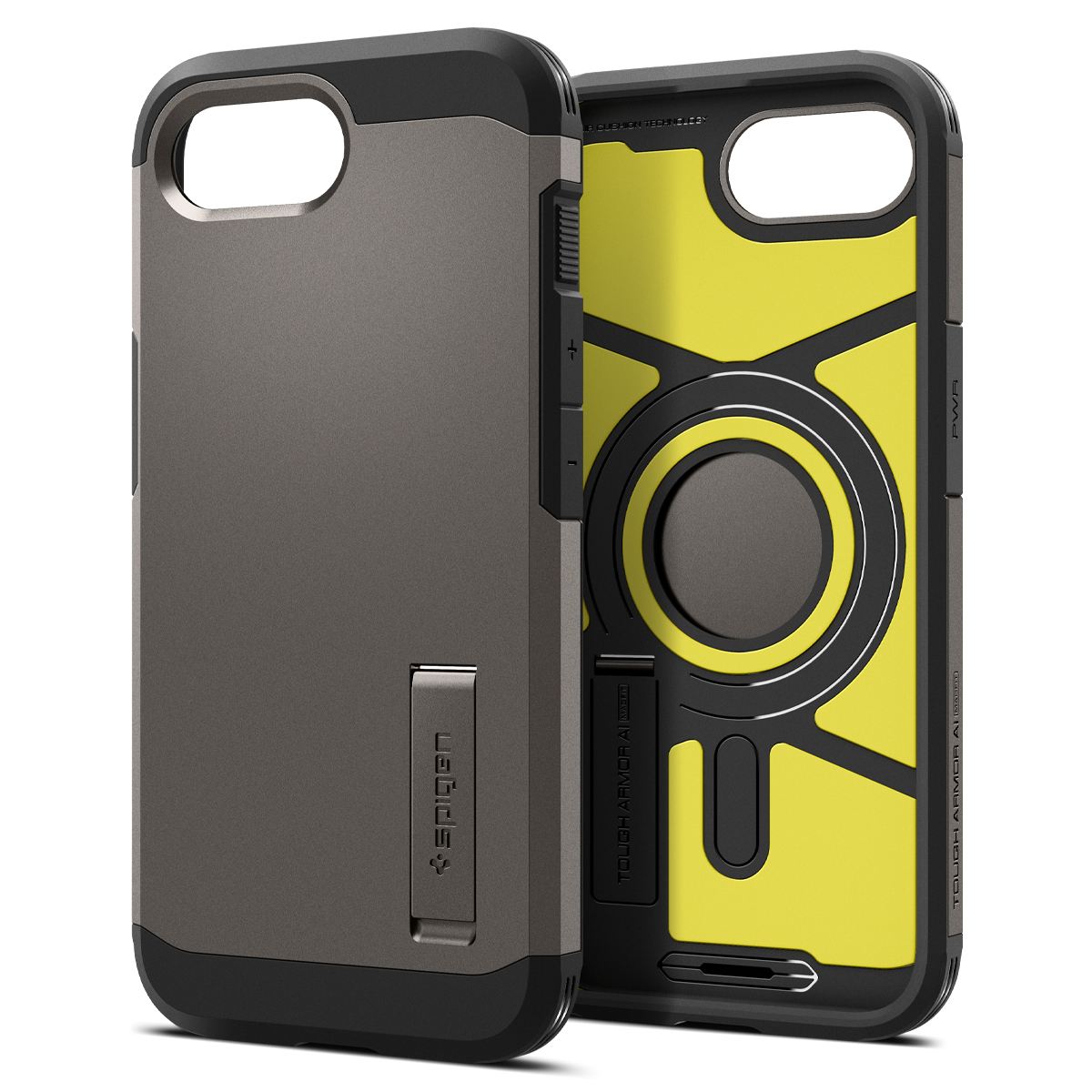 Spigen Tough Armor MagSafe, gunmetal - iPhone 16e