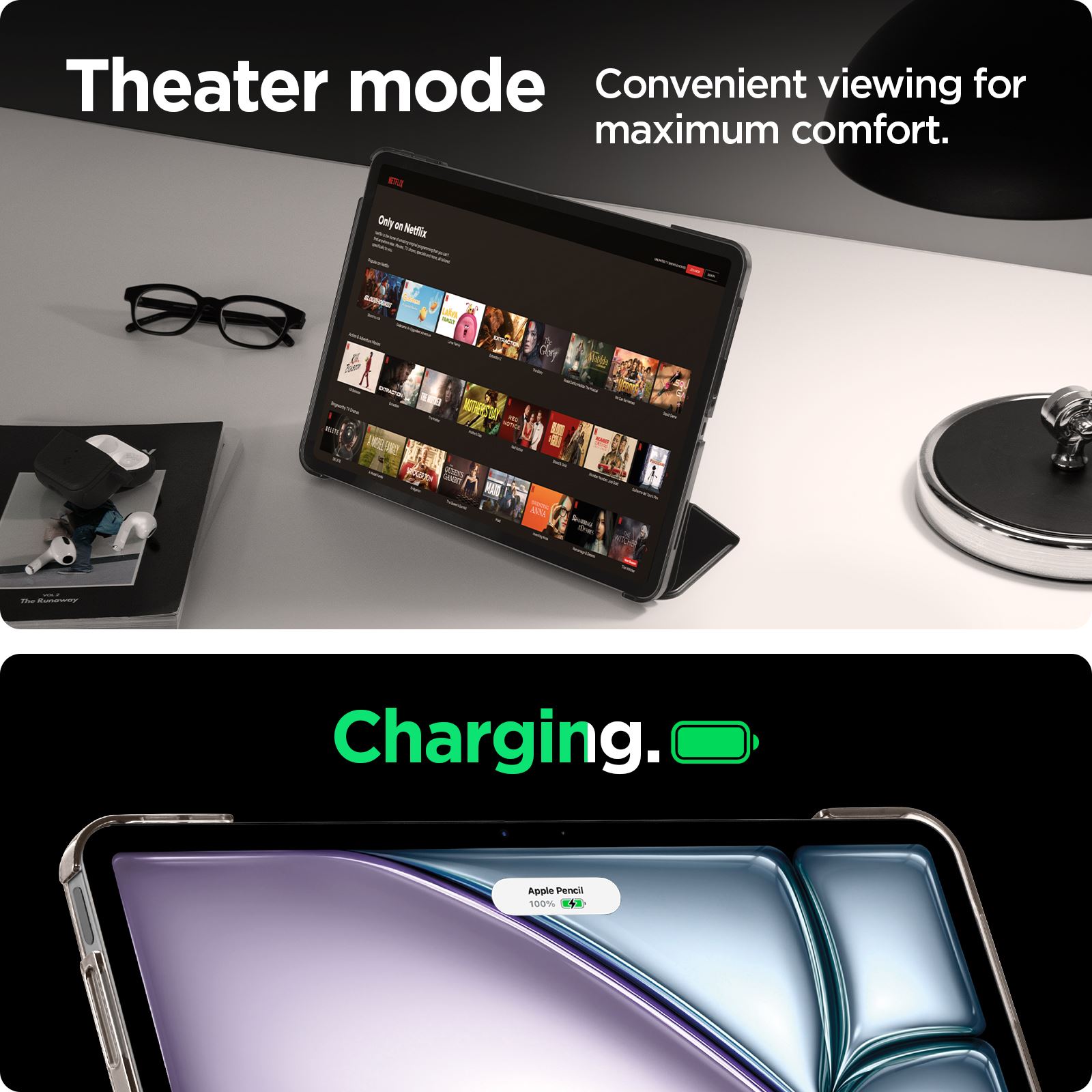 Spigen Smart Fold, black - iPad Air 13" 2024/2025 (12)
