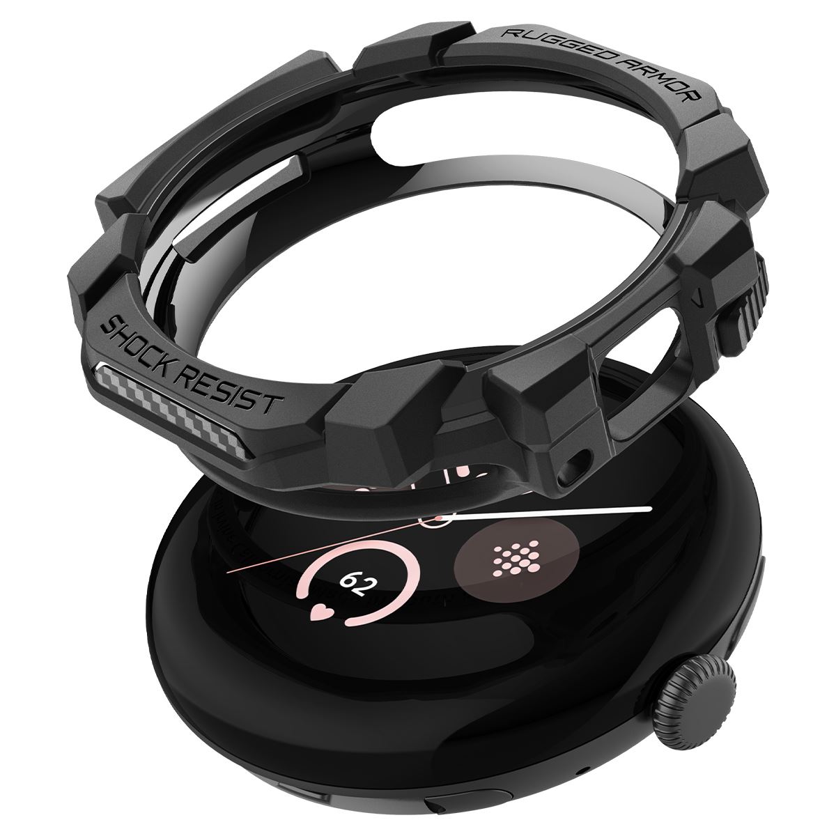 Spigen Rugged Armor, matte black - Google Pixel Watch 3/2/1 (41mm) (10)