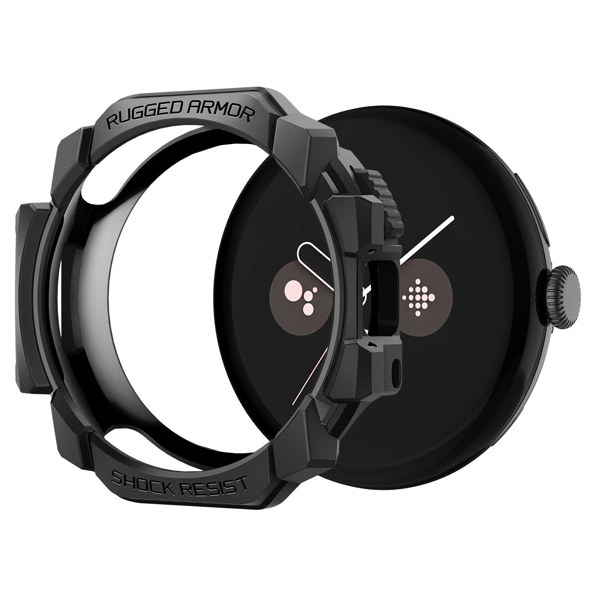 Spigen Rugged Armor, matte black - Google Pixel Watch 3/2/1 (41mm) (2)