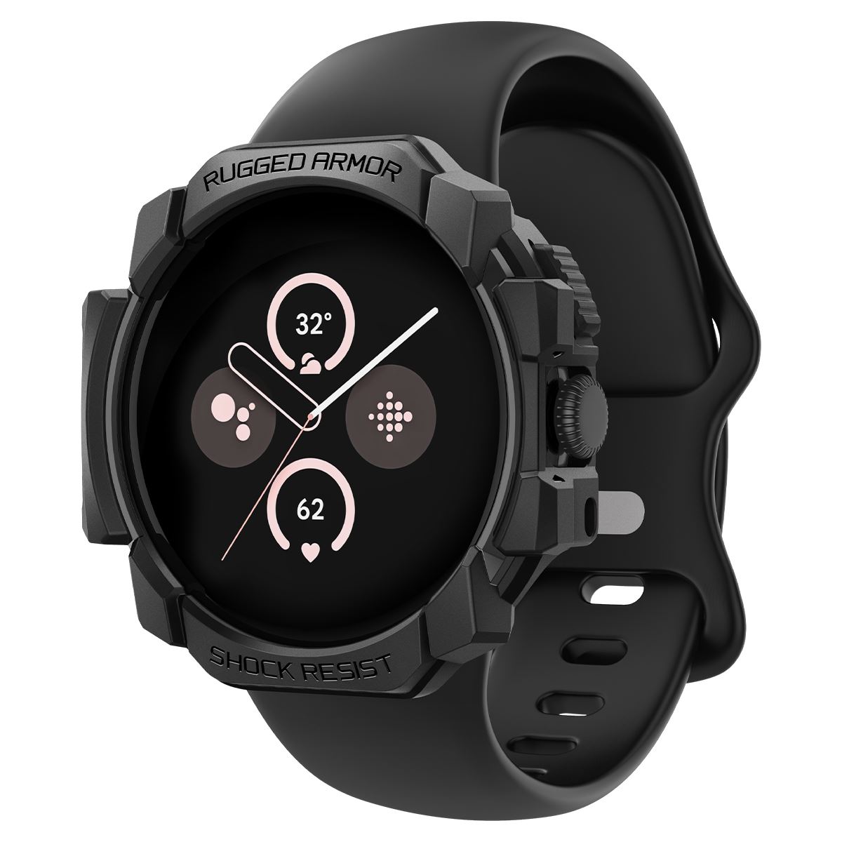 Spigen Rugged Armor, matte black - Google Pixel Watch 3/2/1 (41mm) (3)