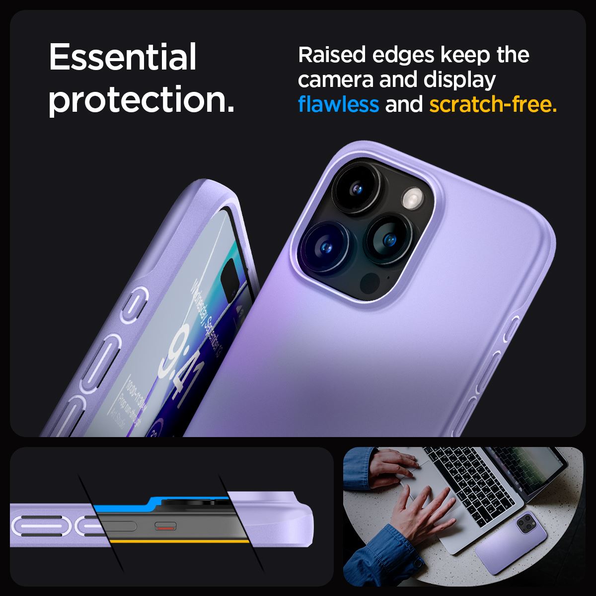 Spigen Thin Fit, iris purple - iPhone 15 Pro (15)