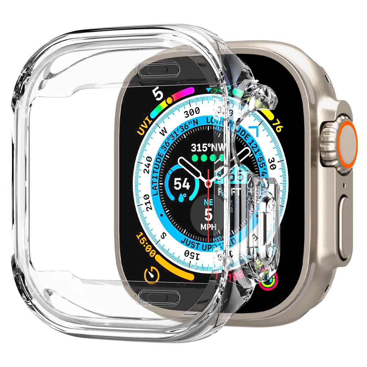 Spigen Ultra Hybrid, clear - Apple Watch Ultra 2/Ultra 49mm (1)