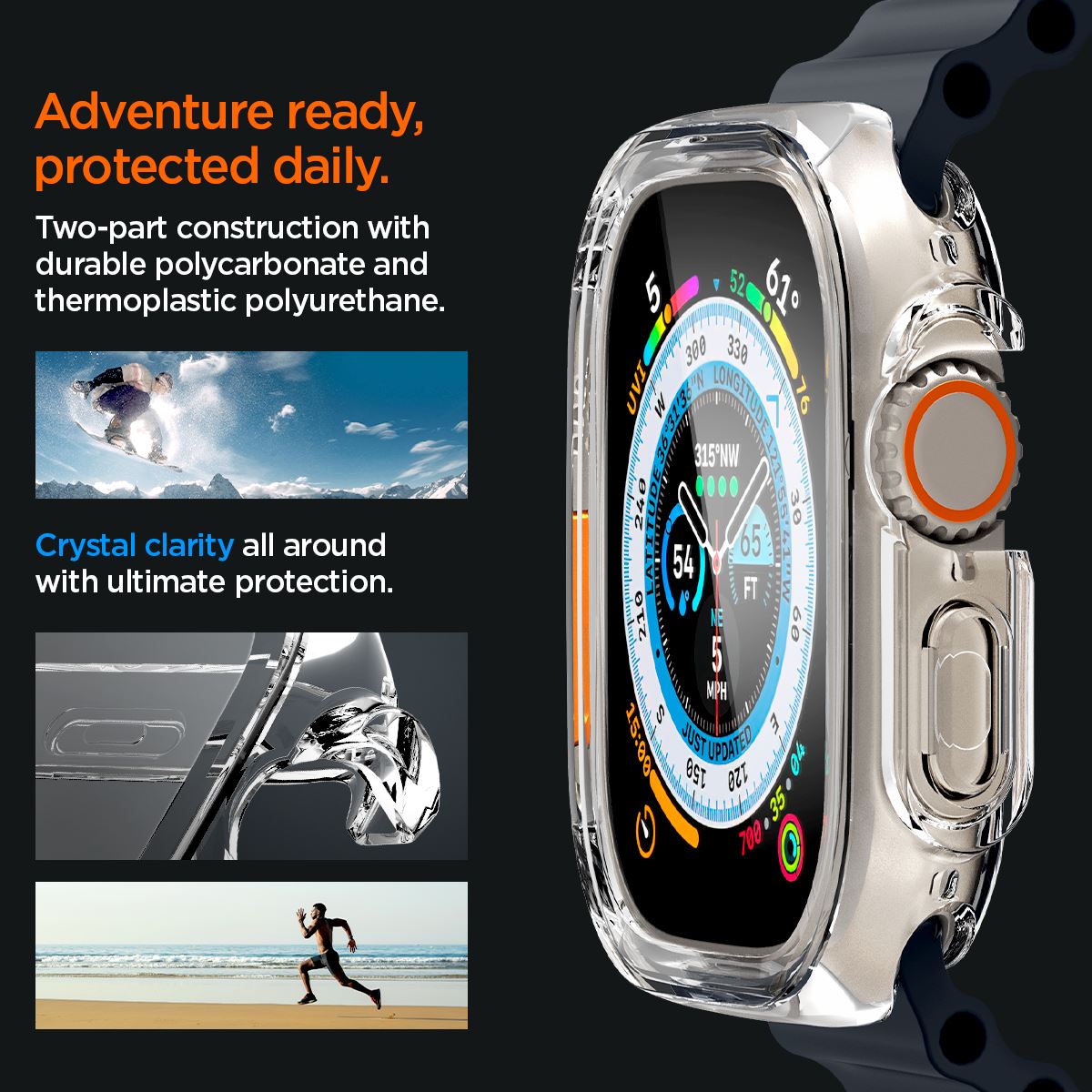 Spigen Ultra Hybrid, clear - Apple Watch Ultra 2/Ultra 49mm (14)