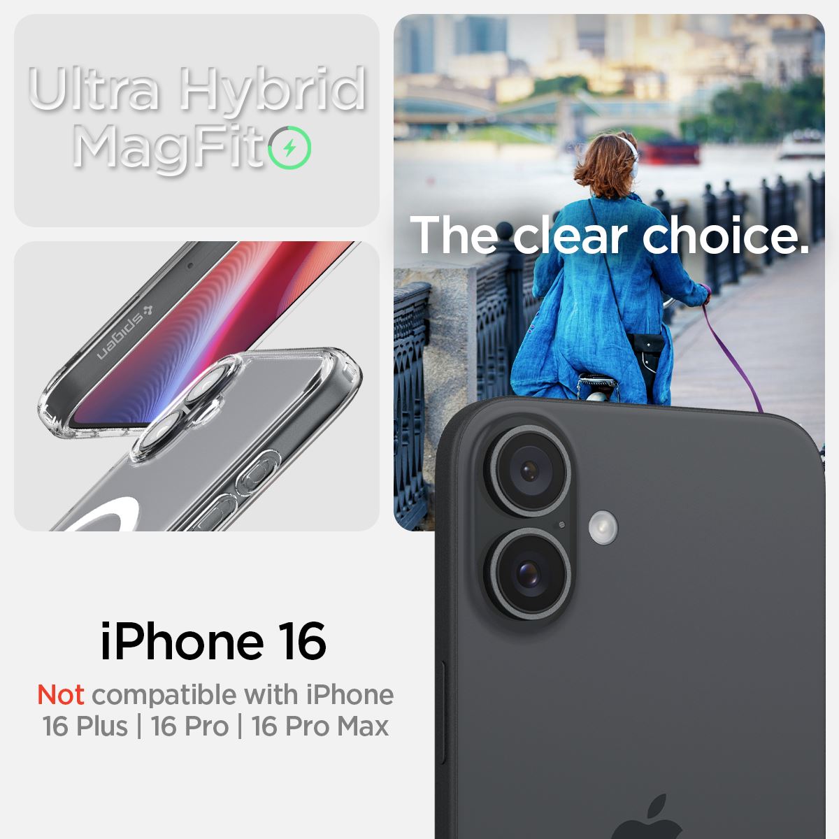 Spigen Ultra Hybrid MagSafe, white - iPhone 16 (8)
