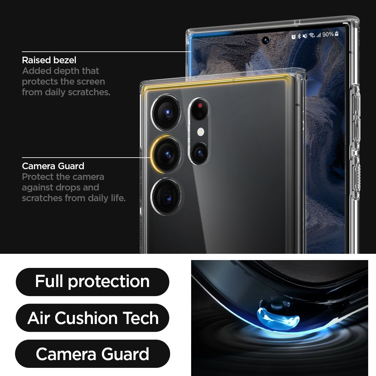 Spigen Ultra Hybrid, clear - Samsung Galaxy S23 Ultra (18)