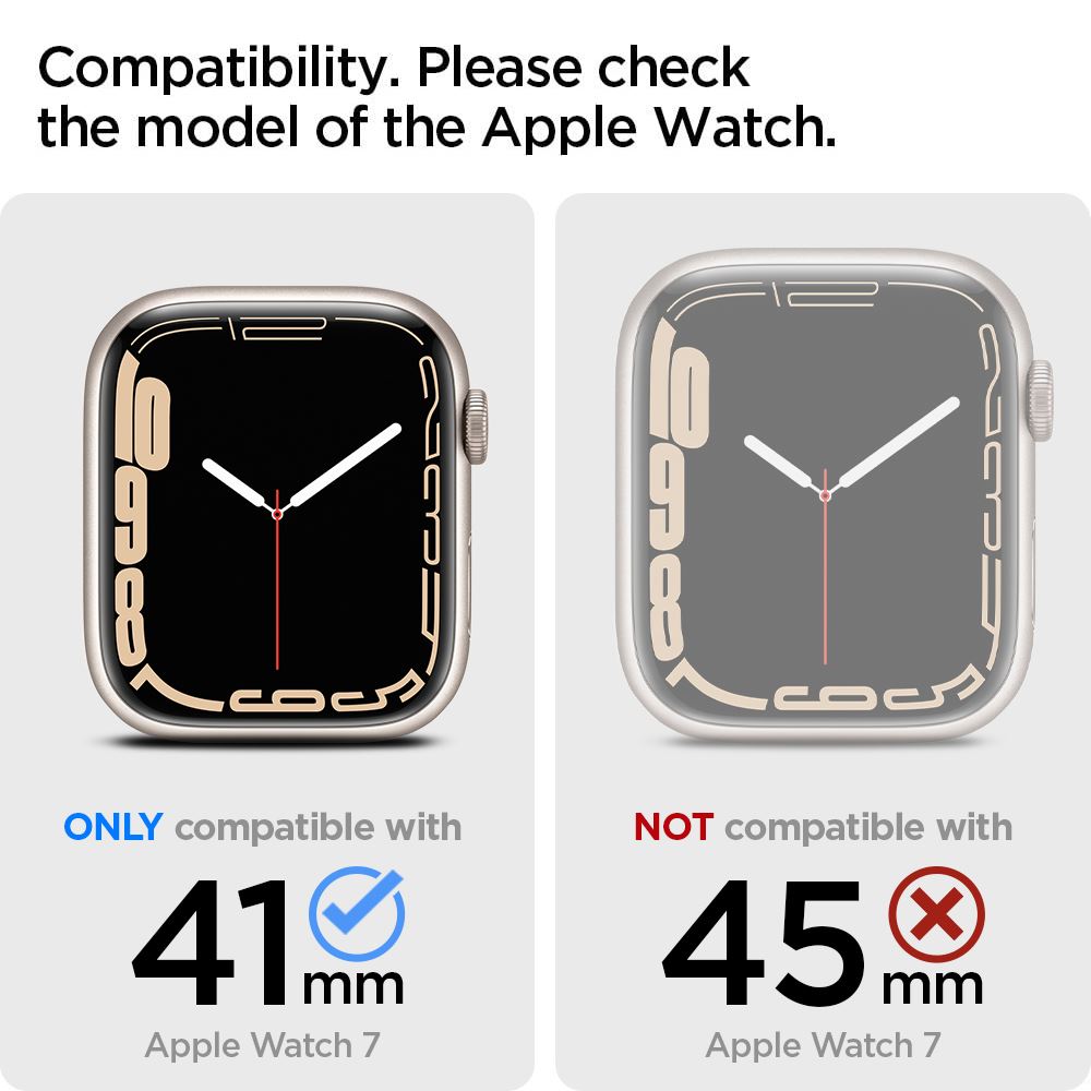 Spigen Ultra Hybrid, crystal clear - Apple Watch 9/8/7 41mm (10)