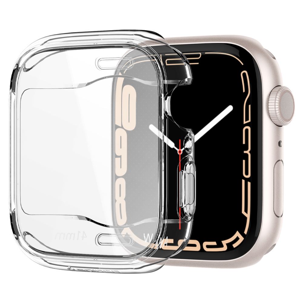 Spigen Ultra Hybrid, crystal clear - Apple Watch 9/8/7 41mm (6)